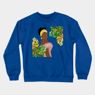 Monstera woman 1 Crewneck Sweatshirt